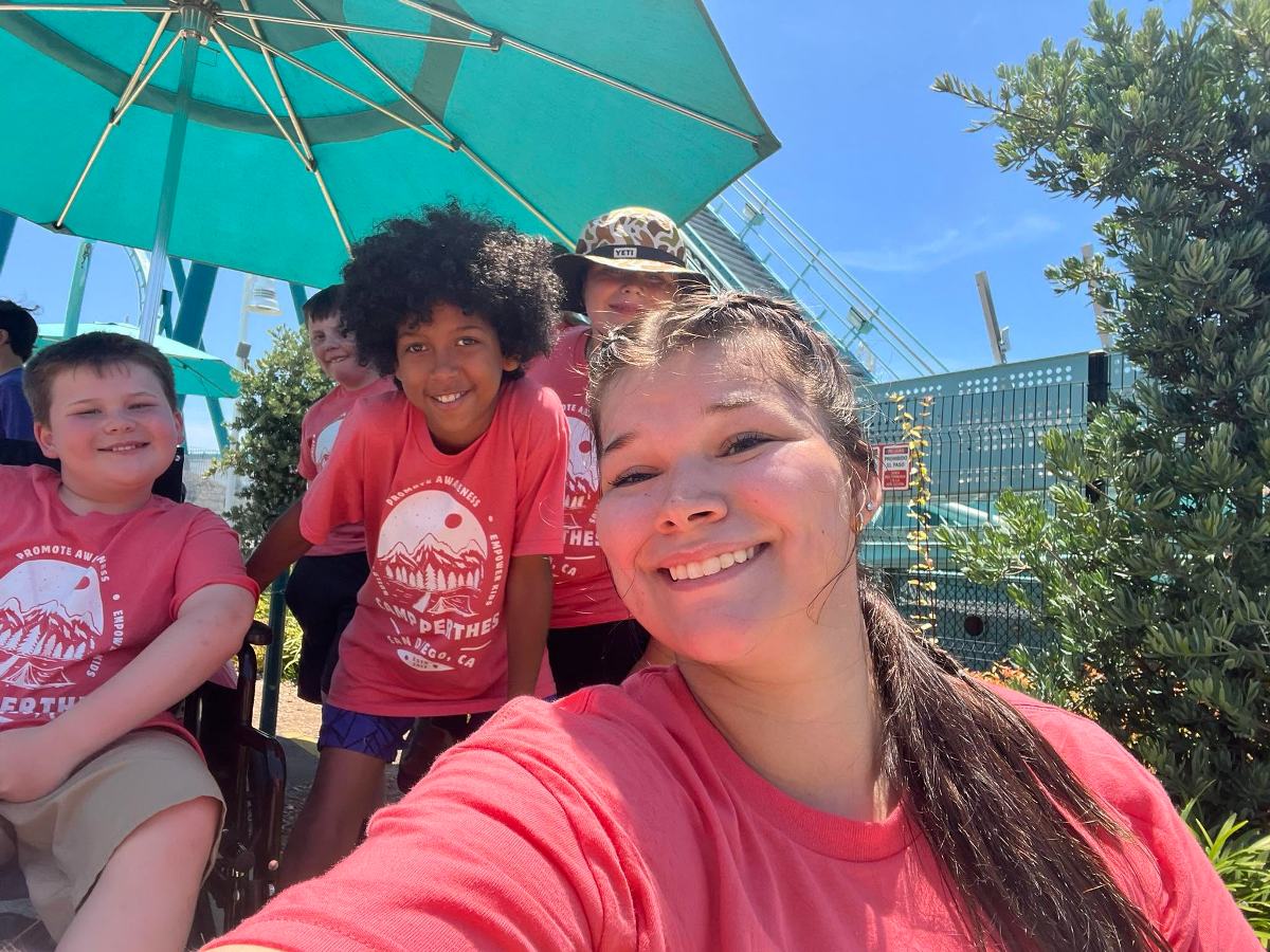 The Perthes community together at camp